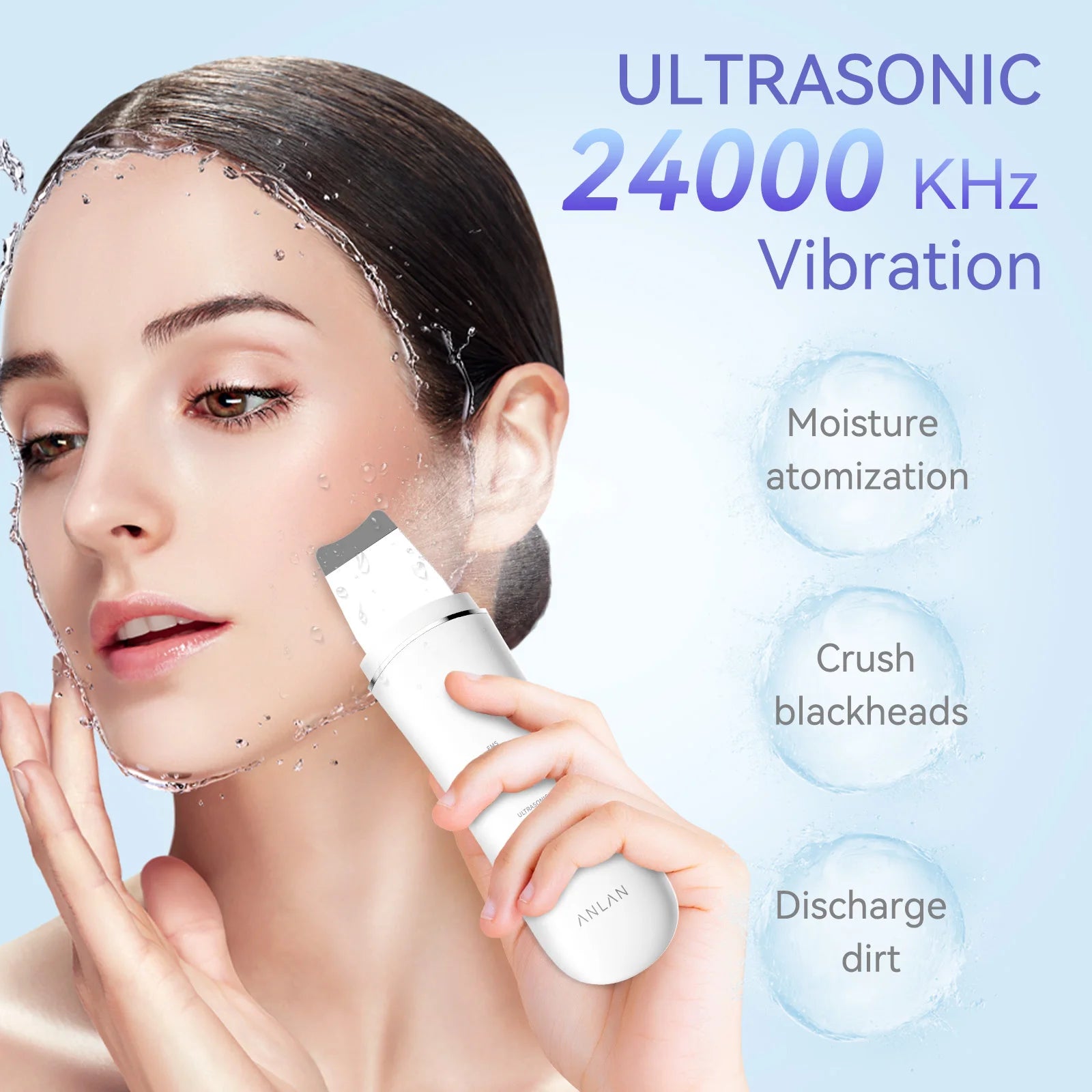 ANLAN Ultrasonic Skin Scrubber Machine