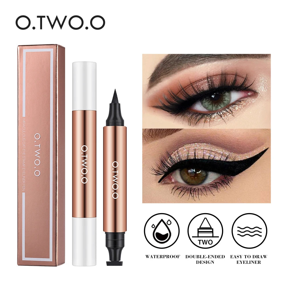 O.TWO.O Waterproof Stamp Black Liquid Pen Eyeliner