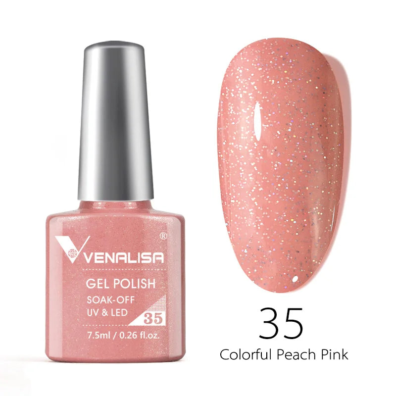 Venalisa Fashion Bling 7.5ml Nude Color Series Soak Off UV LED Nail Gel Polish