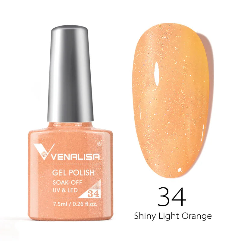 Venalisa Fashion Bling 7.5ml Nude Color Series Soak Off UV LED Nail Gel Polish