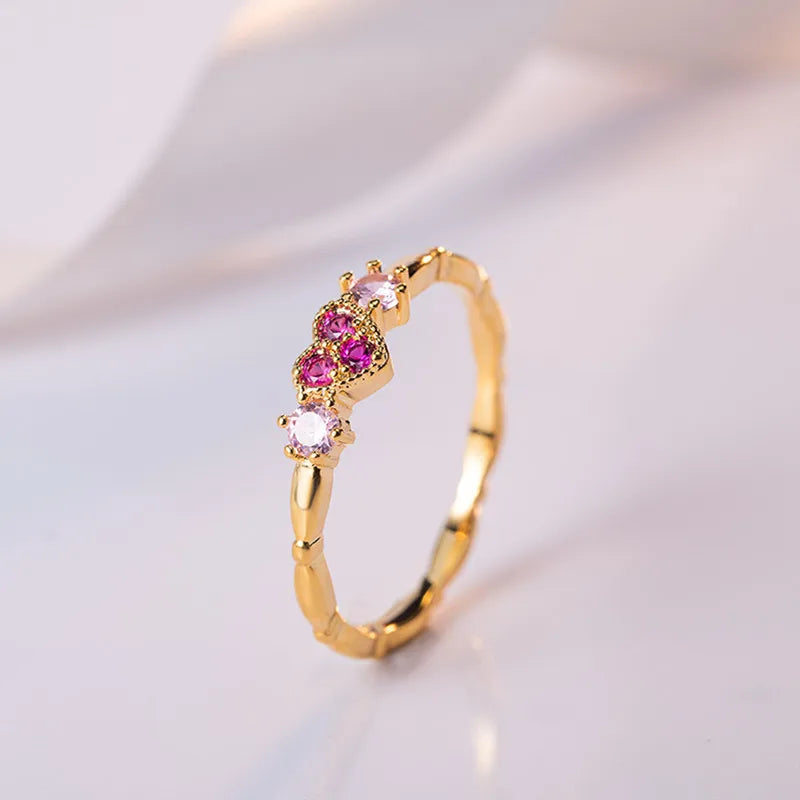 14K Gold Jewelry Ruby Ring for Women Anel Rings