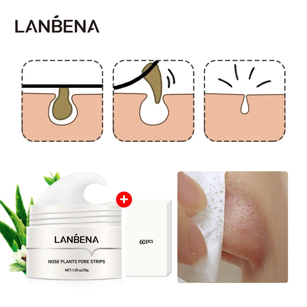 LANBENA Nose Plants Pore Strips Blackhead Remover