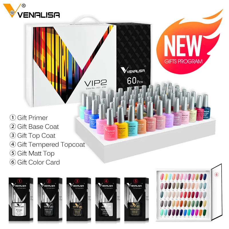 VENALISA Semi Permanent Nail Gel Polish