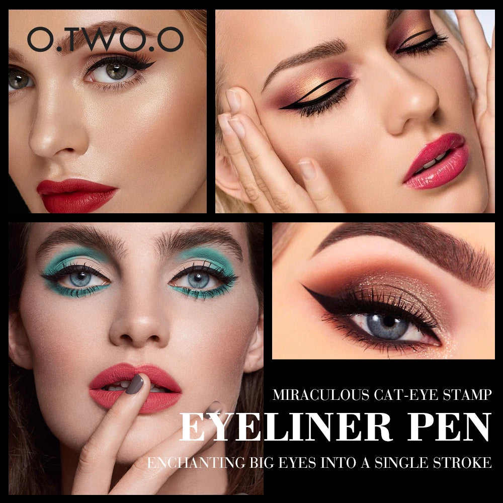 O.TWO.O Waterproof Stamp Black Liquid Pen Eyeliner