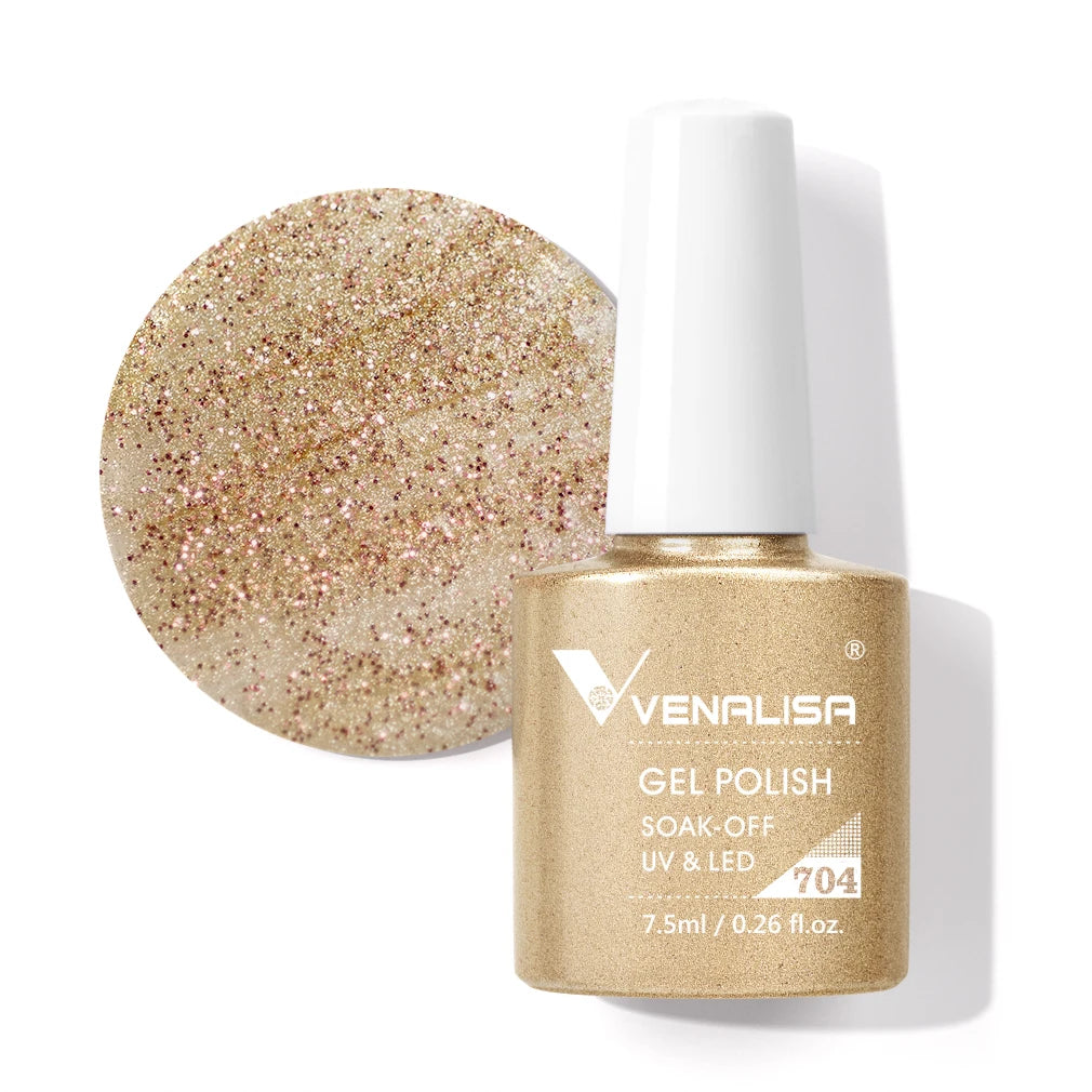 Venalisa Fashion Bling 7.5ml Nude Color Series Soak Off UV LED Nail Gel Polish