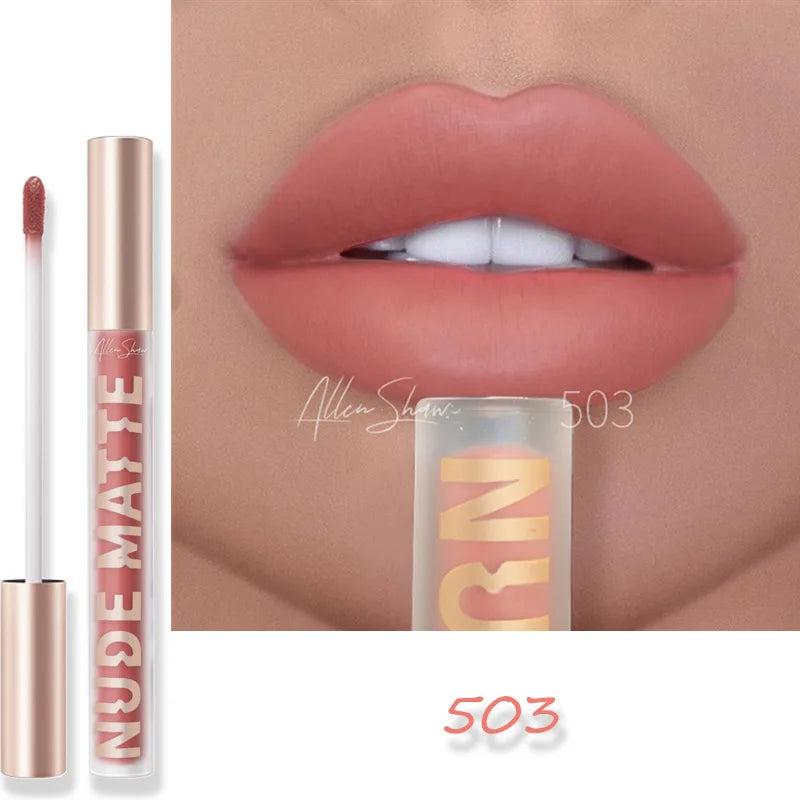 8 Color Waterproof Long Lasting Nude Matte Lip Gloss