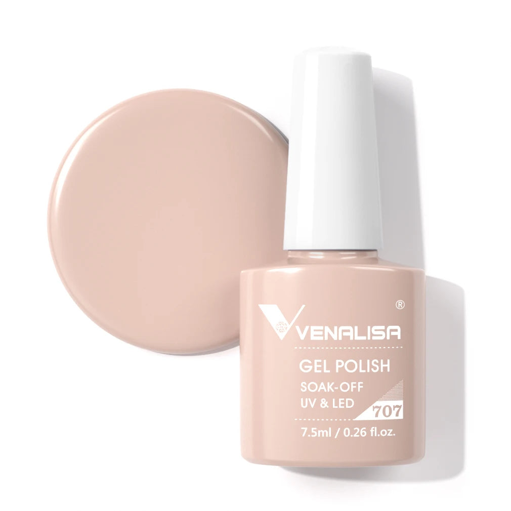 Venalisa Fashion Bling 7.5ml Nude Color Series Soak Off UV LED Nail Gel Polish