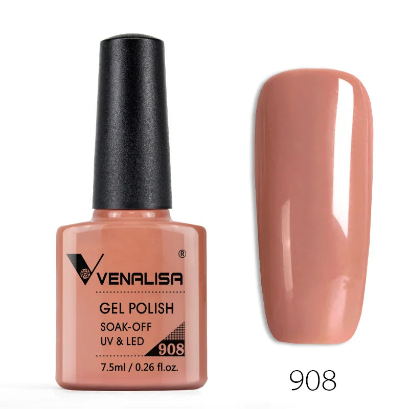 Venalisa Fashion Bling 7.5ml Nude Color Series Soak Off UV LED Nail Gel Polish