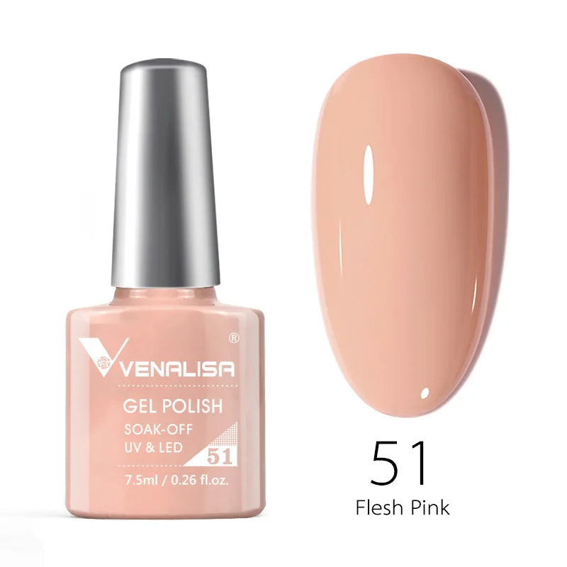 Venalisa Fashion Bling 7.5ml Nude Color Series Soak Off UV LED Nail Gel Polish