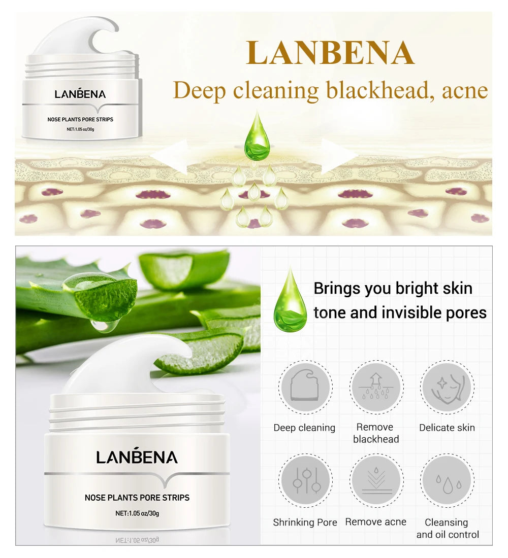 LANBENA Nose Plants Pore Strips Blackhead Remover