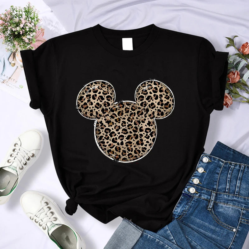 90s Y2k Mickey Print T-shirts for Women Fashion