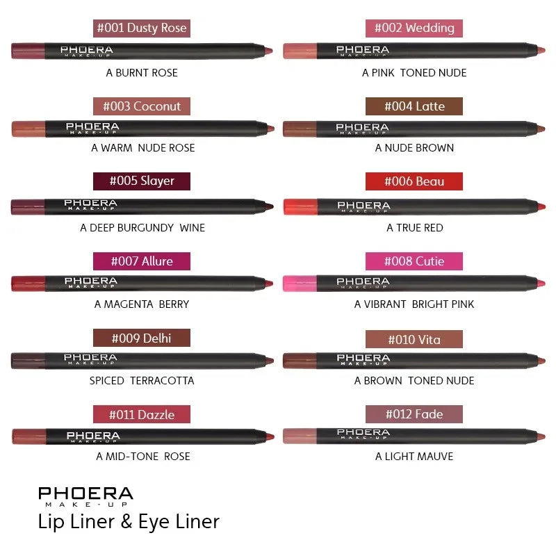 Waterproof Long Lasting Matte Lipliner Pencil