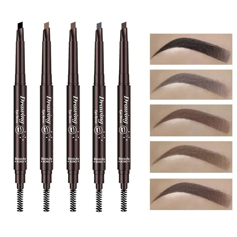 Waterproof Long Lasting Double Ended Eyebrow Pencil