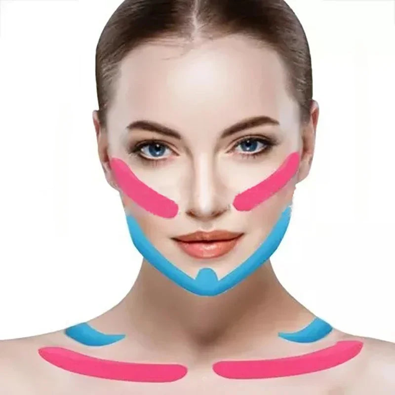 Kinesiology V Line Wrinkle Remover Tape For Face Neck Eyes