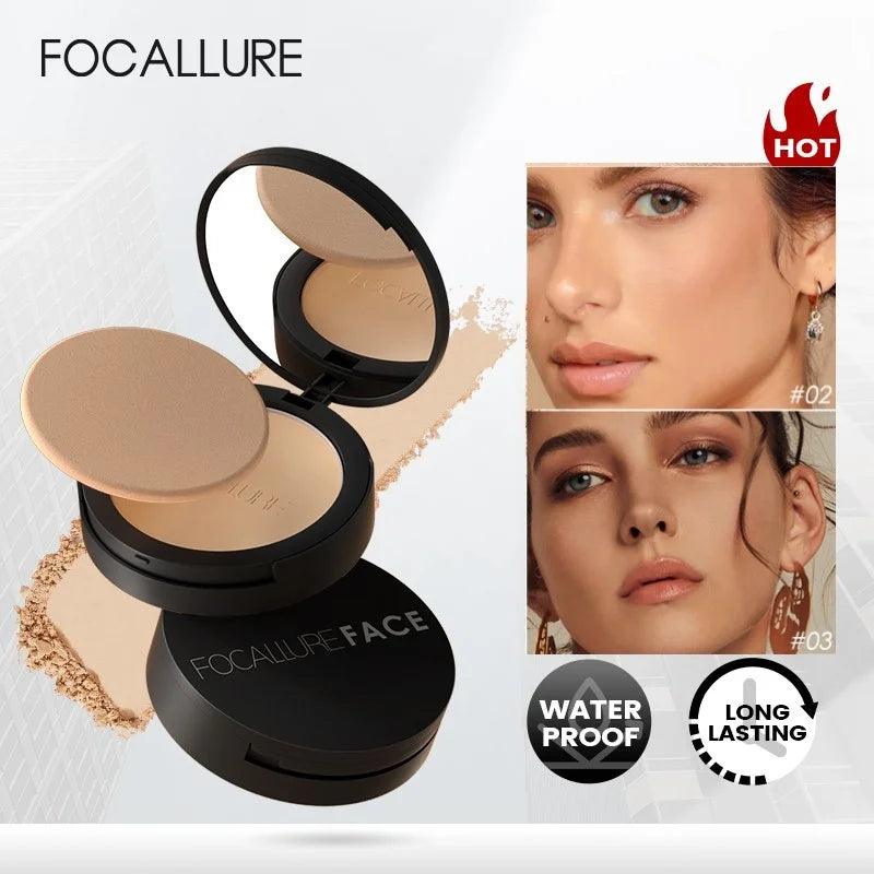 FOCALLURE 9 Colors Flawless Matte Pressed Powder