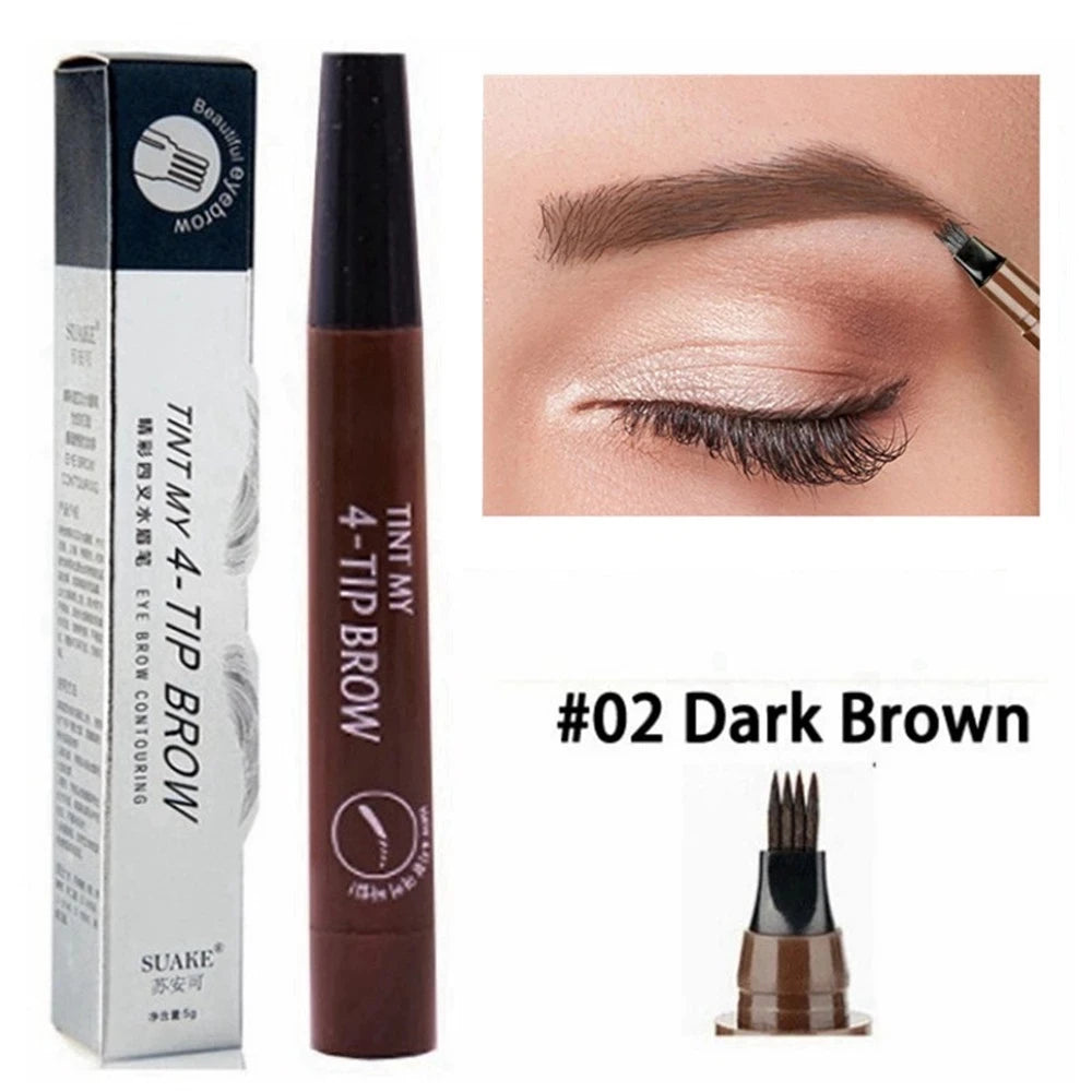 5 Colors Microblading Waterproof Long Lasting Liquid Eyebrow Pencil