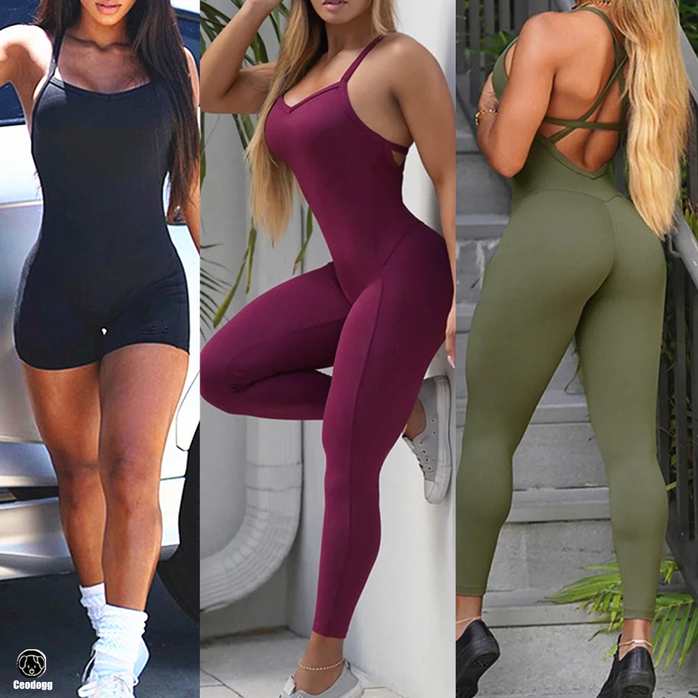 Backless Sports Woman Outfit