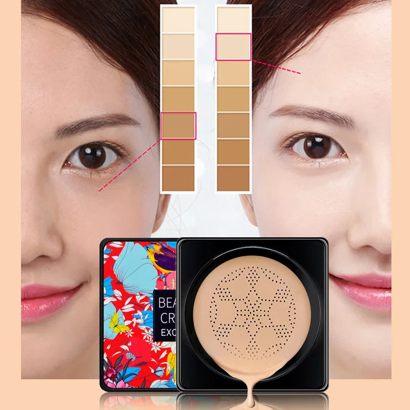 Magic Foundation Mushroom Head Air Cushion CC Cream Waterproof Korean Cosmetics