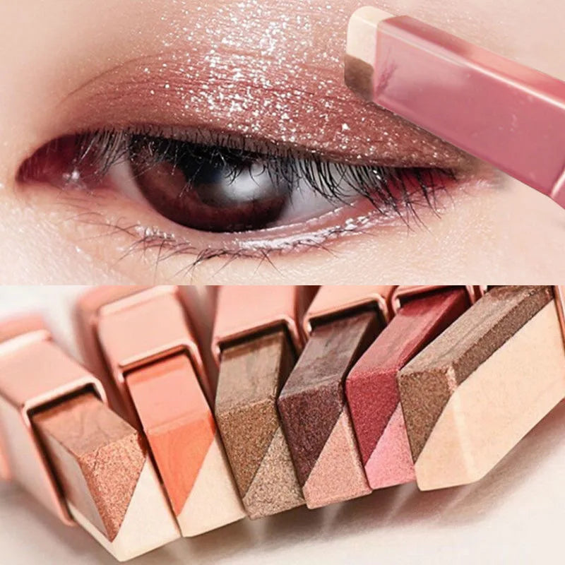 Waterproof Double Color Glitter Eye shadow Stick