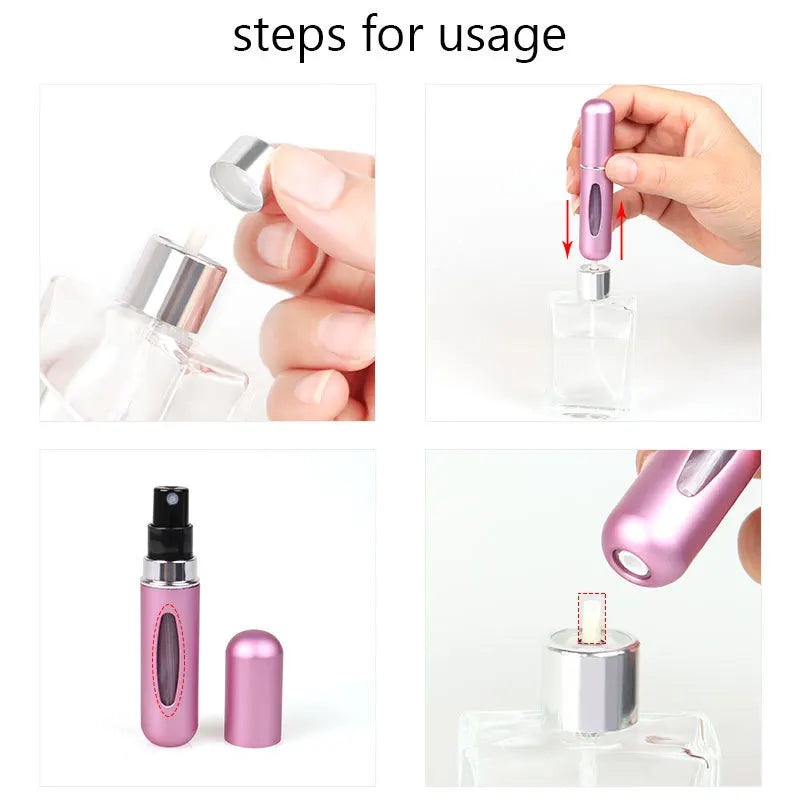 5ml Perfume Refill Bottle Spray Jar Scent Pump Empty Cosmetic Containers