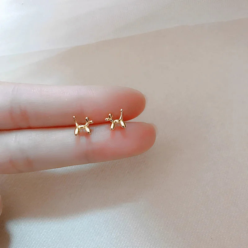 Silver-Plate Gold Color Mini Small Earring For Women