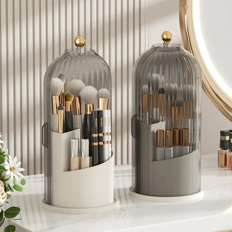 360° Rotating Makeup Brush Holder Organiser