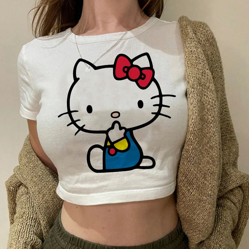 Hello Kitty T-shirt Crop Top