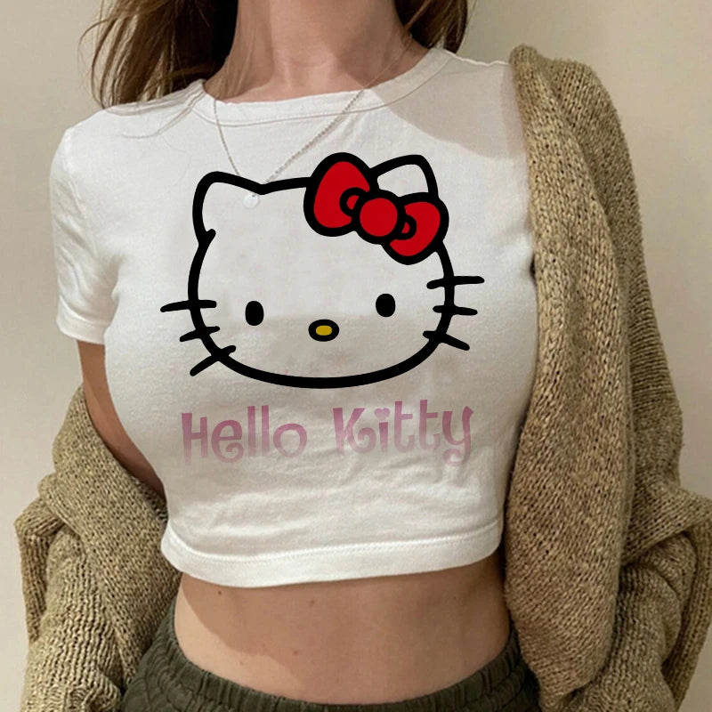 Hello Kitty T-shirt Crop Top