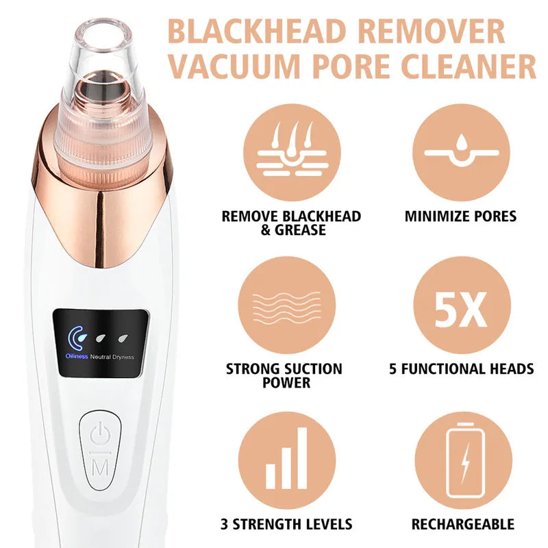 Facial Pore Cleaner Blackhead Remover Vacuum Suction