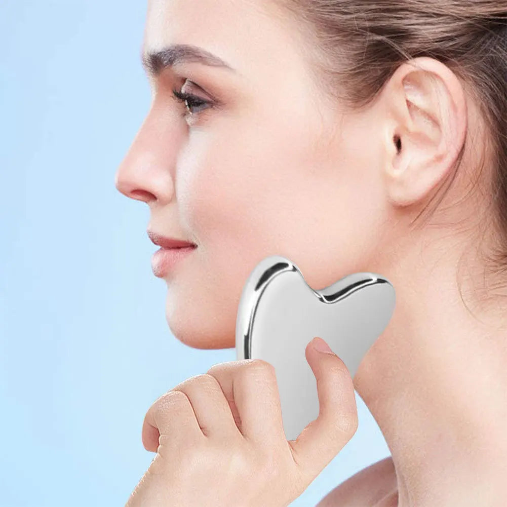 Stainless Steel Gua Sha Scraper Massager For Face Neck Body