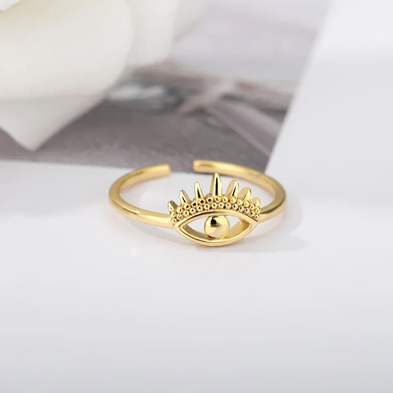 Stainless Steel Aesthetic Heart Gold Color Wedding Ring