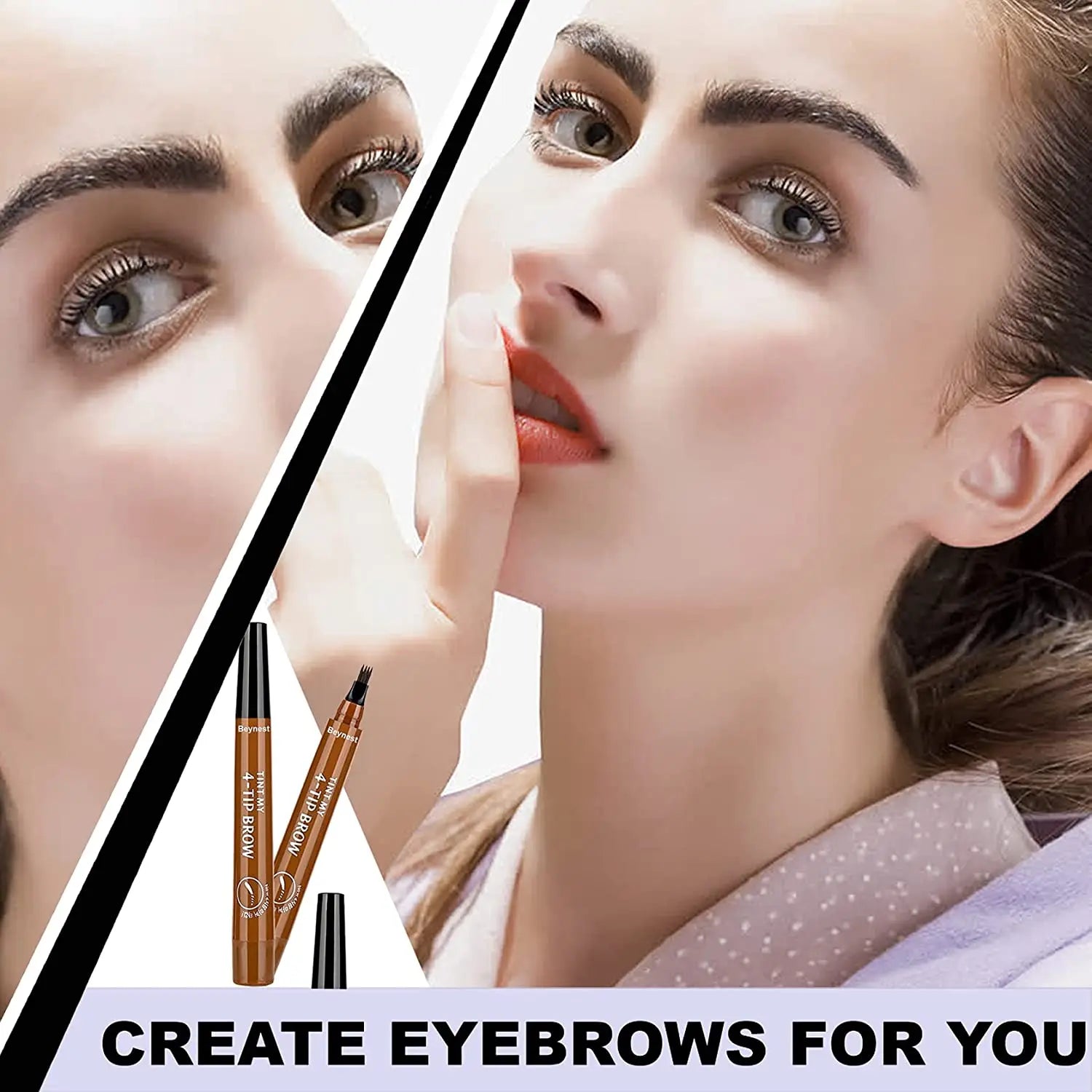 4 Point Eyebrow Pencil Maquillajes Para Mujer Waterproof Liquid Eyebrow