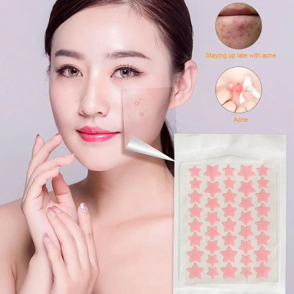 Colorful Star Heart Shaped Acne Treatment Sticker 35/40Pcs for Face Skin Care