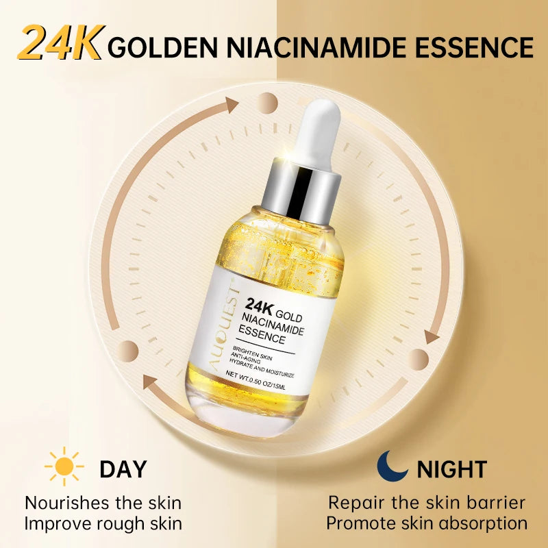 Niacinamide Serum Hyaluronic Acid for Face 24K Gold Serum