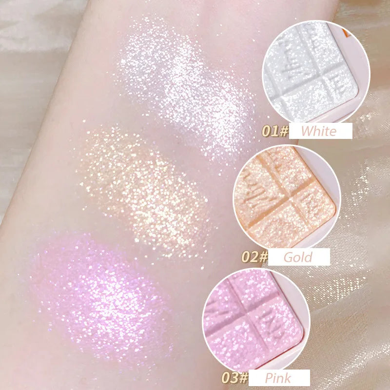 3D Embossed  High Glitter Eyeshadow Palette