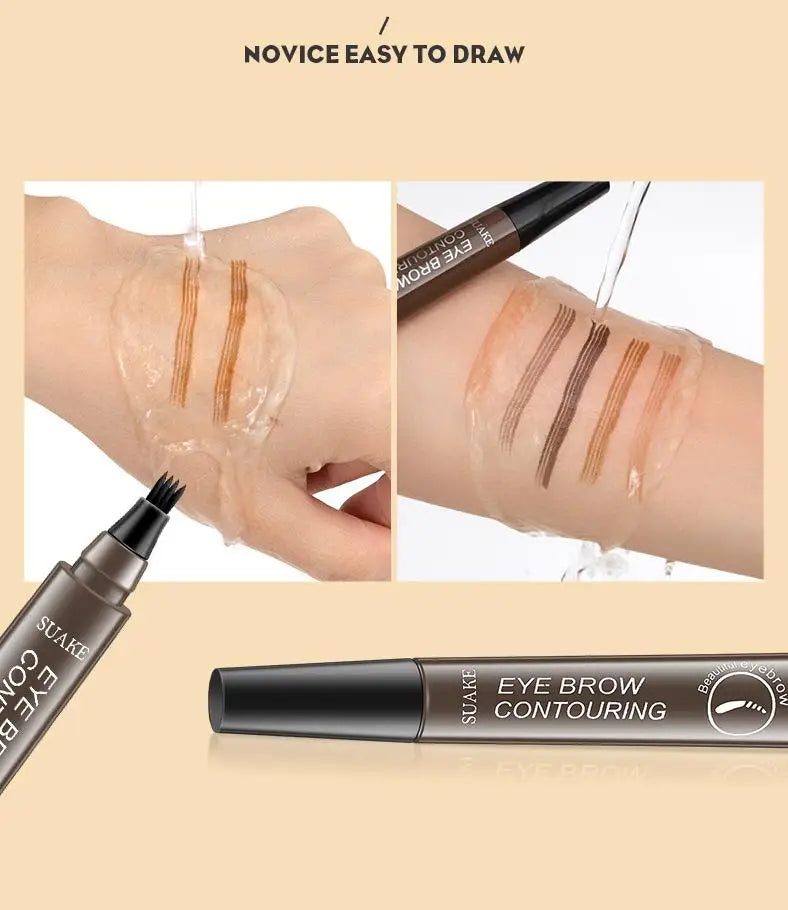 4 Point Eyebrow Pencil Maquillajes Para Mujer Waterproof Liquid Eyebrow