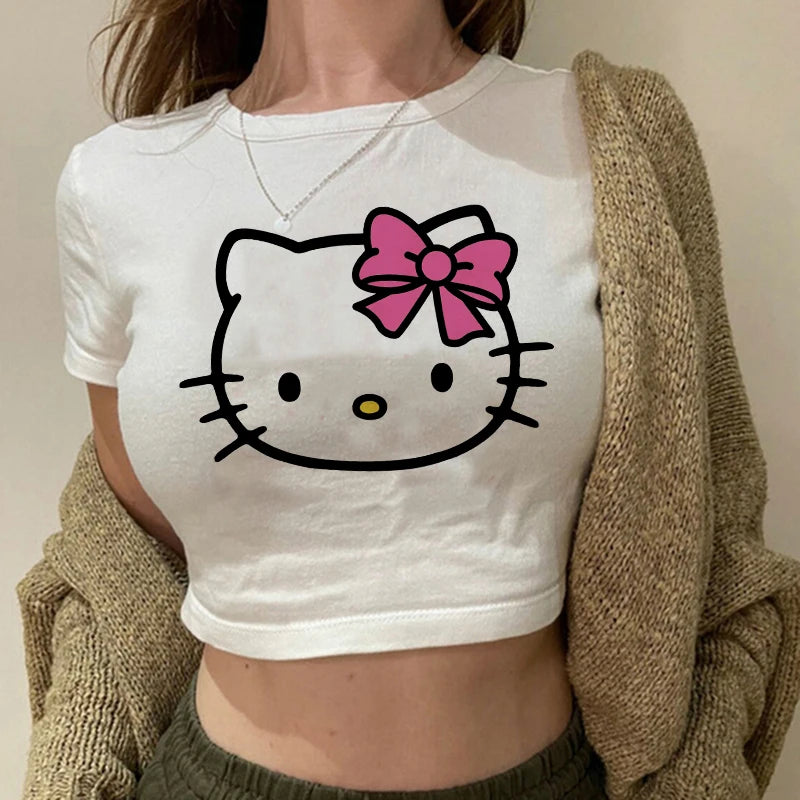 Hello Kitty T-shirt Crop Top