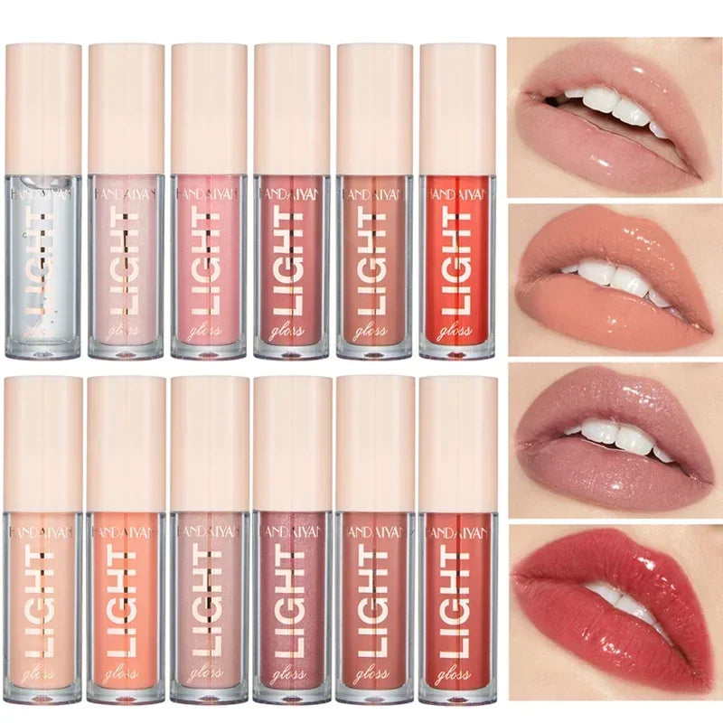 12 Colors Waterproof Long Lasting Mirror Pearl Lip Gloss