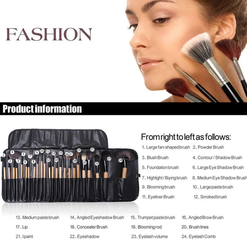 Gift Bag Of  24 pcs Professional Makeup Brush Sets