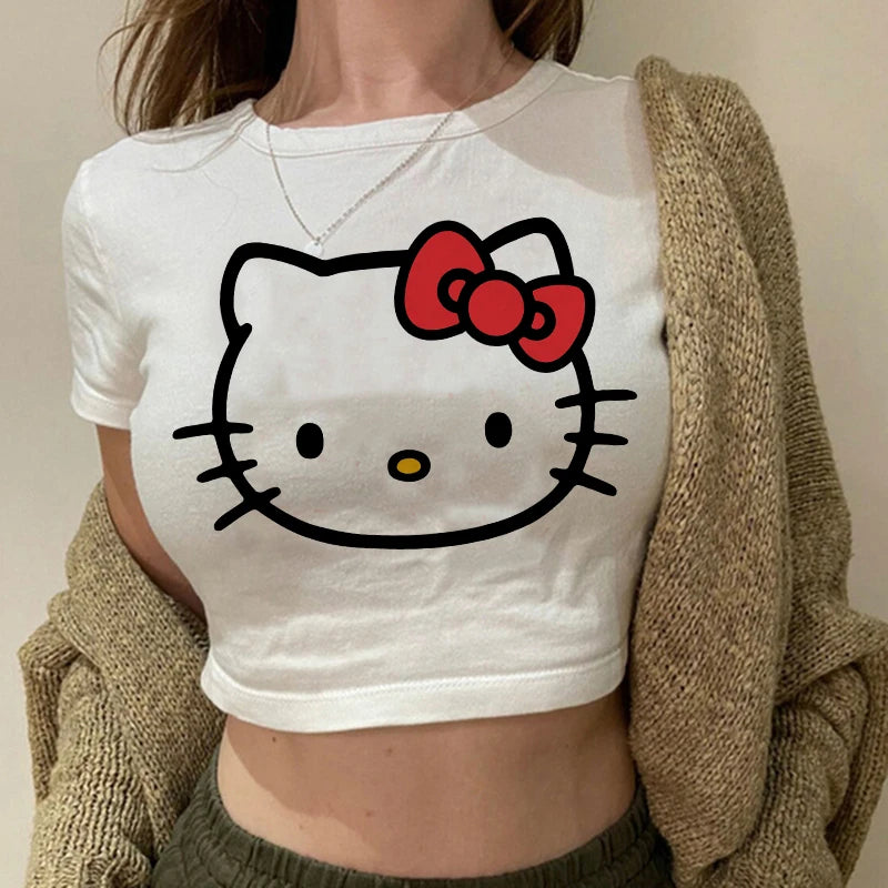 Hello Kitty T-shirt Crop Top