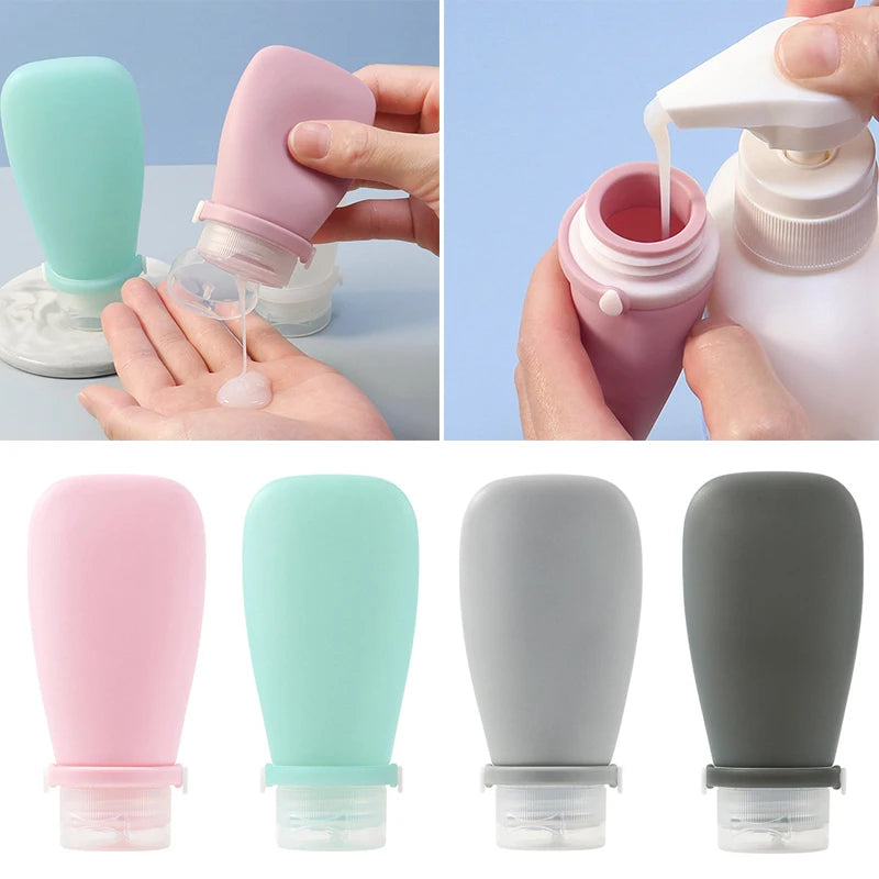 Portable Leakproof Silicone Refillable Lotion Travel Bottle