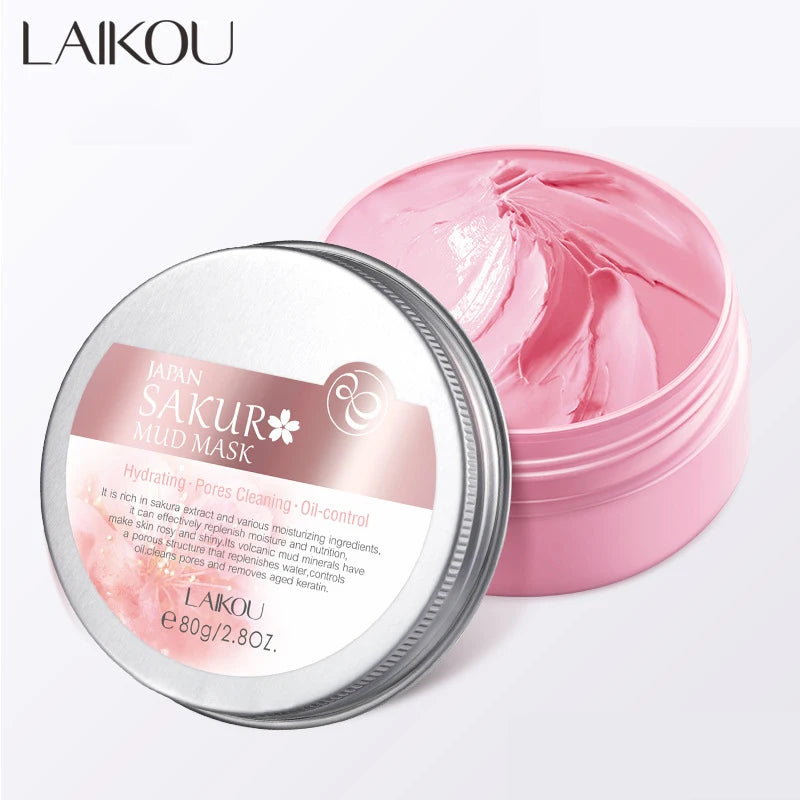 LAIKOU Japan Sakura Clay Face Mask