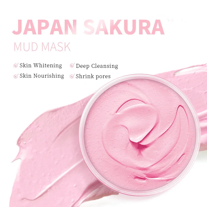 LAIKOU Japan Sakura Clay Face Mask