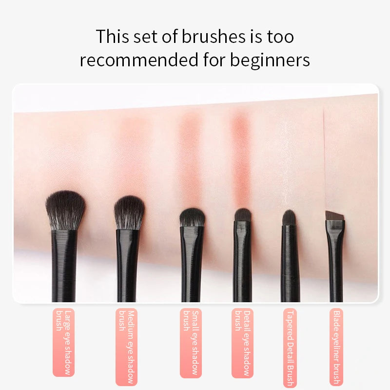 Natural Eye Makeup Brushes Set