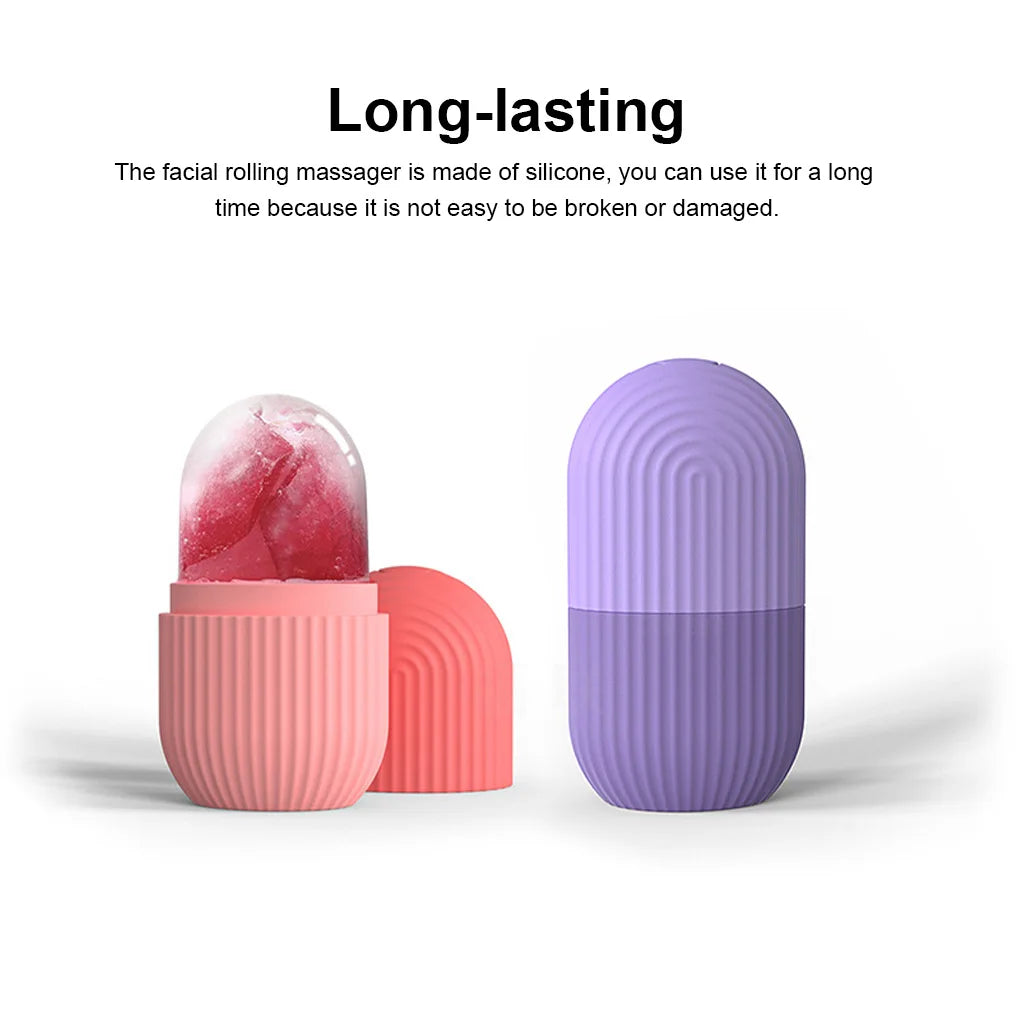 Silicone Ice Cube Roller Face Massager Skin Care Tool