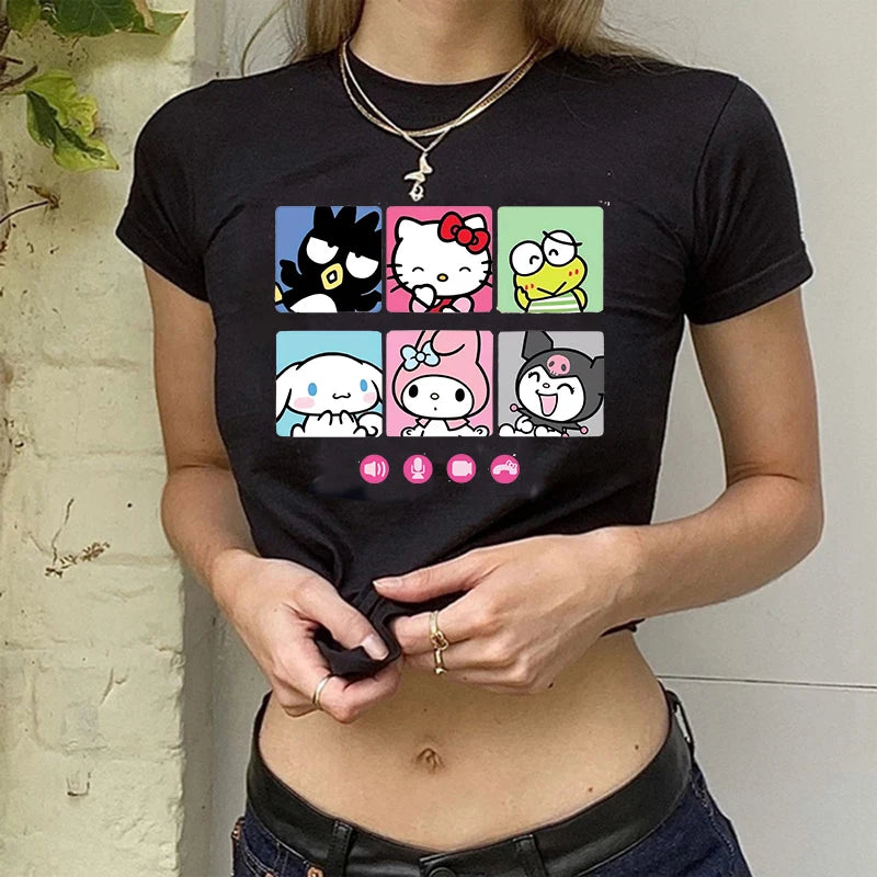 Hello Kitty T-shirt Crop Top