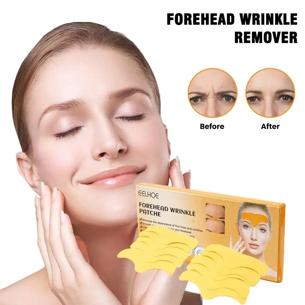 10pcs/box Anti-wrinkle Forehead Line Removal Gel Patch