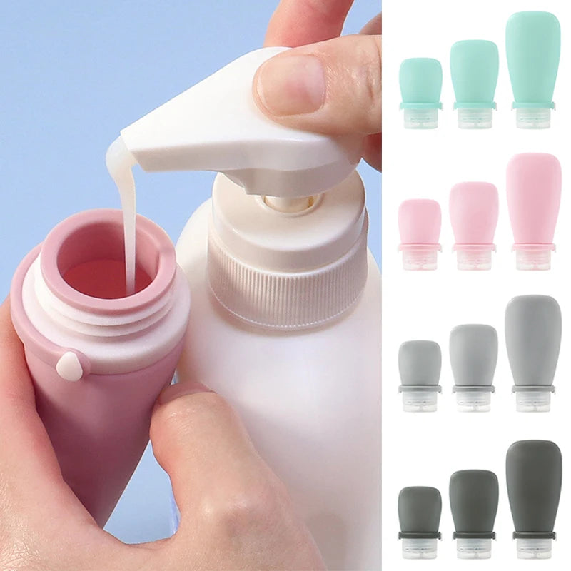 Portable Leakproof Silicone Refillable Lotion Travel Bottle