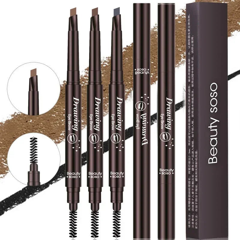 Waterproof Long Lasting Double Ended Eyebrow Pencil