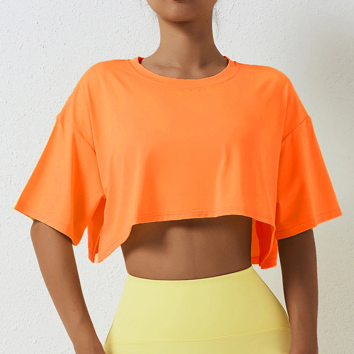 Cotton Women Short Sleeve Crop Top